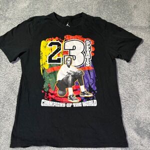 Jordan 23 Peats Champions World Graphic T Shirt NBA Michael Jordan Size Large